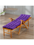 Klappbare Holz Chaiselongue mit Ottomane und funffach verstellbarer Ruckenlehne fur Garten Terrasse und Strand