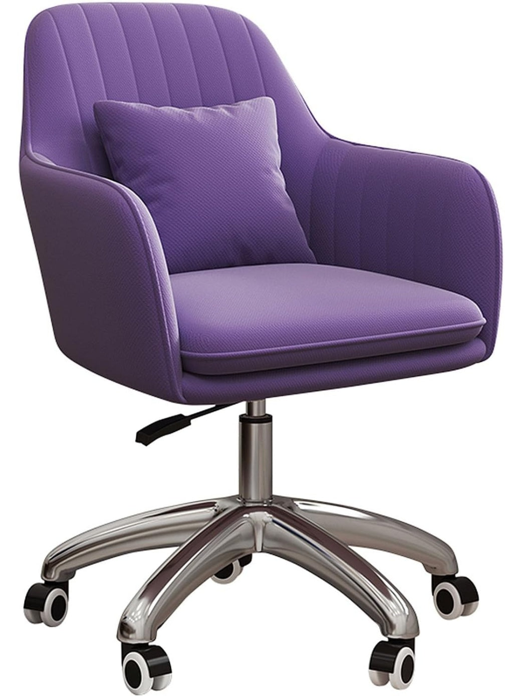 Ergonomischer Hochlehner Burostuhl mit Samtbezug gepolstertem Sitz und Belastbarkeit bis 150 kg fur Homeoffice und Schminktisch